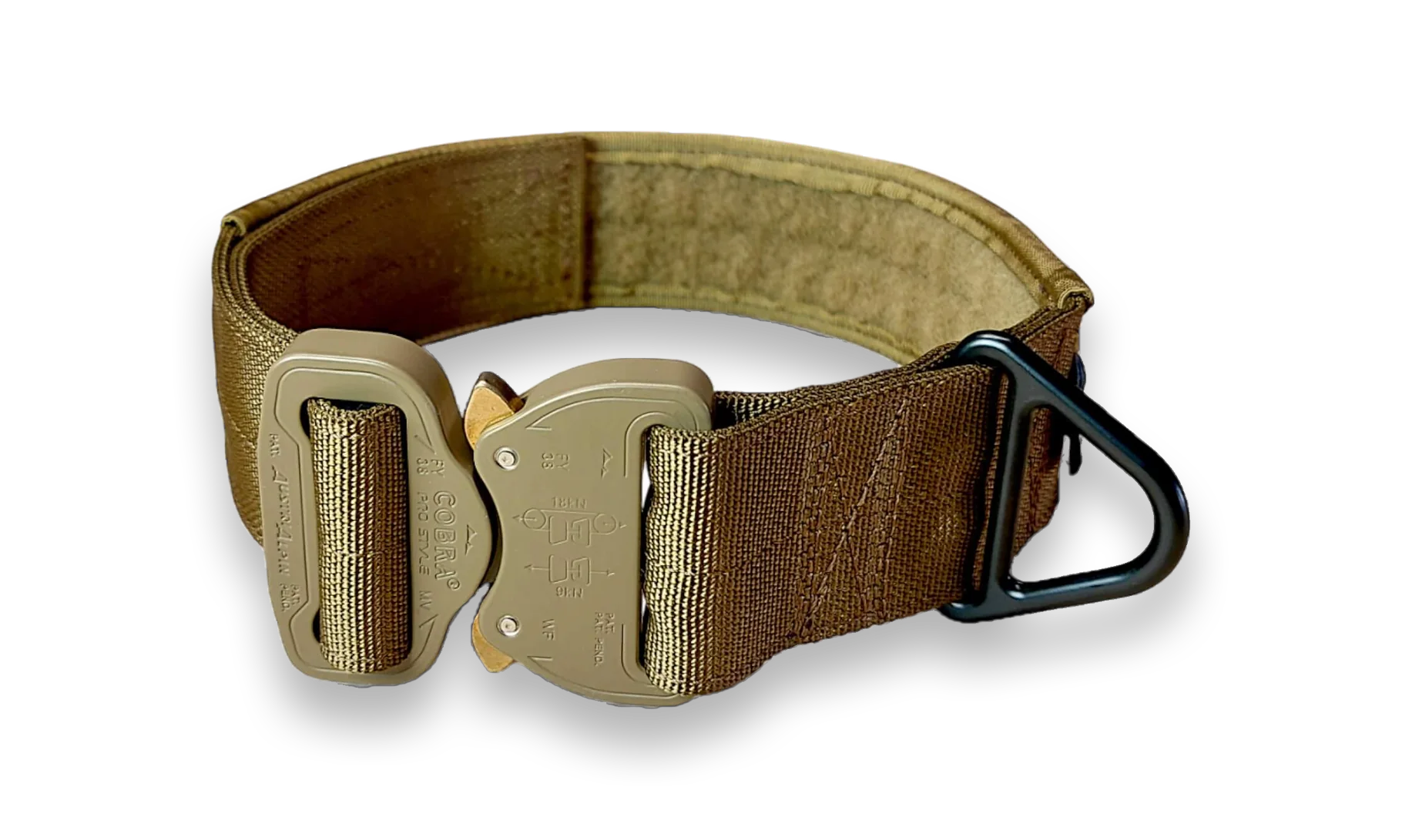 Einsatzhalsung Detection in Coyote Brown mit Cobra-Schnalle und D-Ring